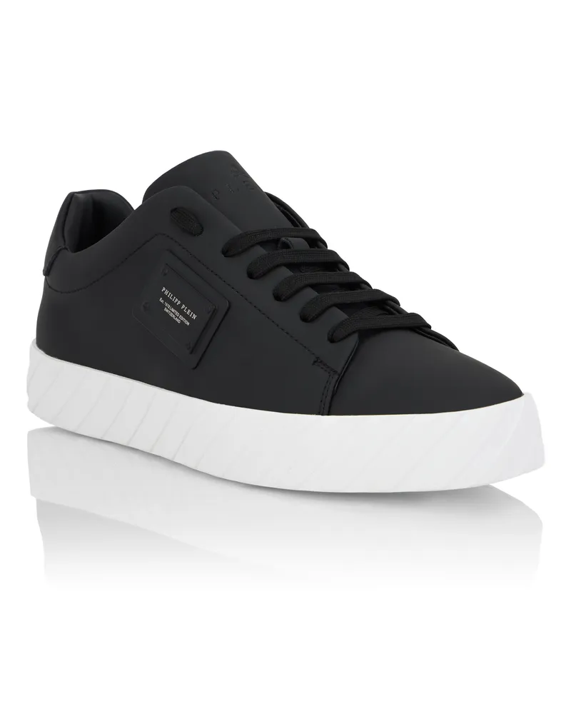 Philipp Plein Lo-Top-Sneaker Modell Placca - Schwarz Schwarz