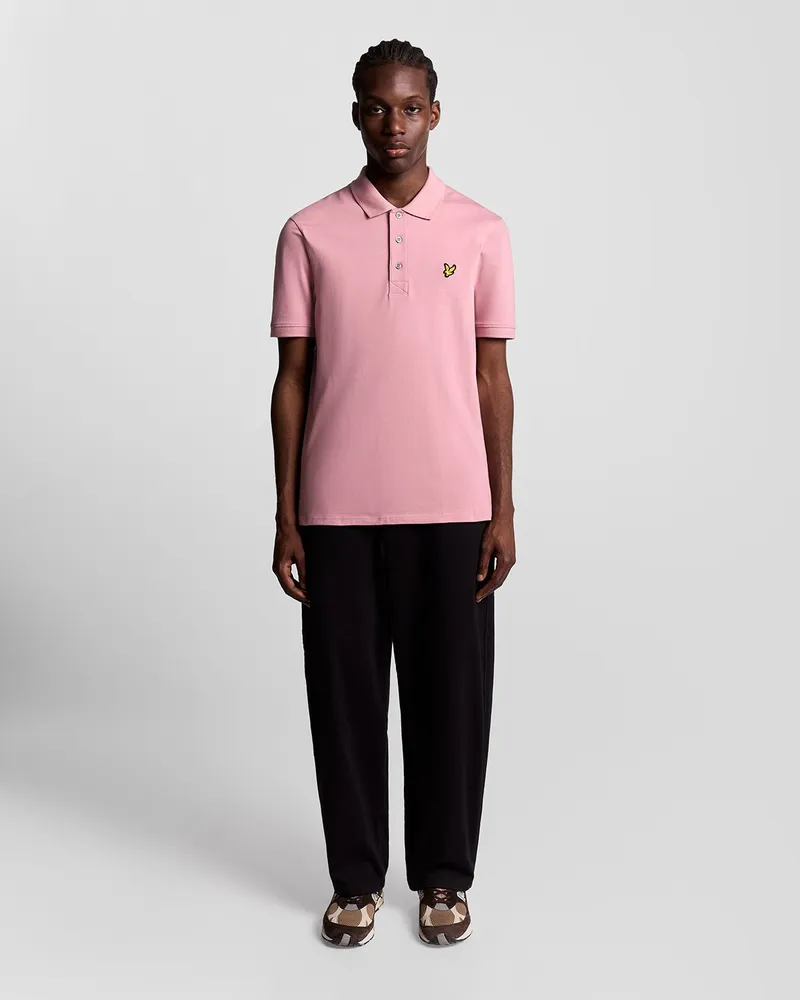 Lyle & Scott Baumwoll-Polohemd - Pink Rosa