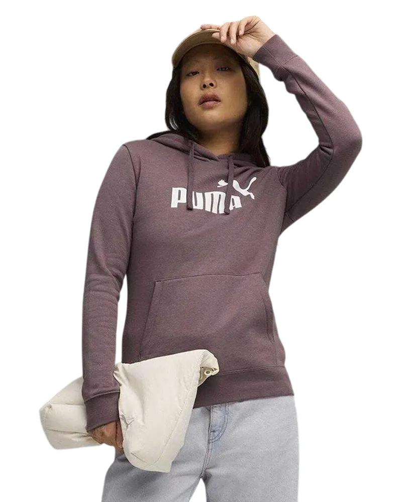 Puma No.1" Kapuzenpullover für Damen, Über den Kopf, Fleece (Rosinen Mehrfarbig