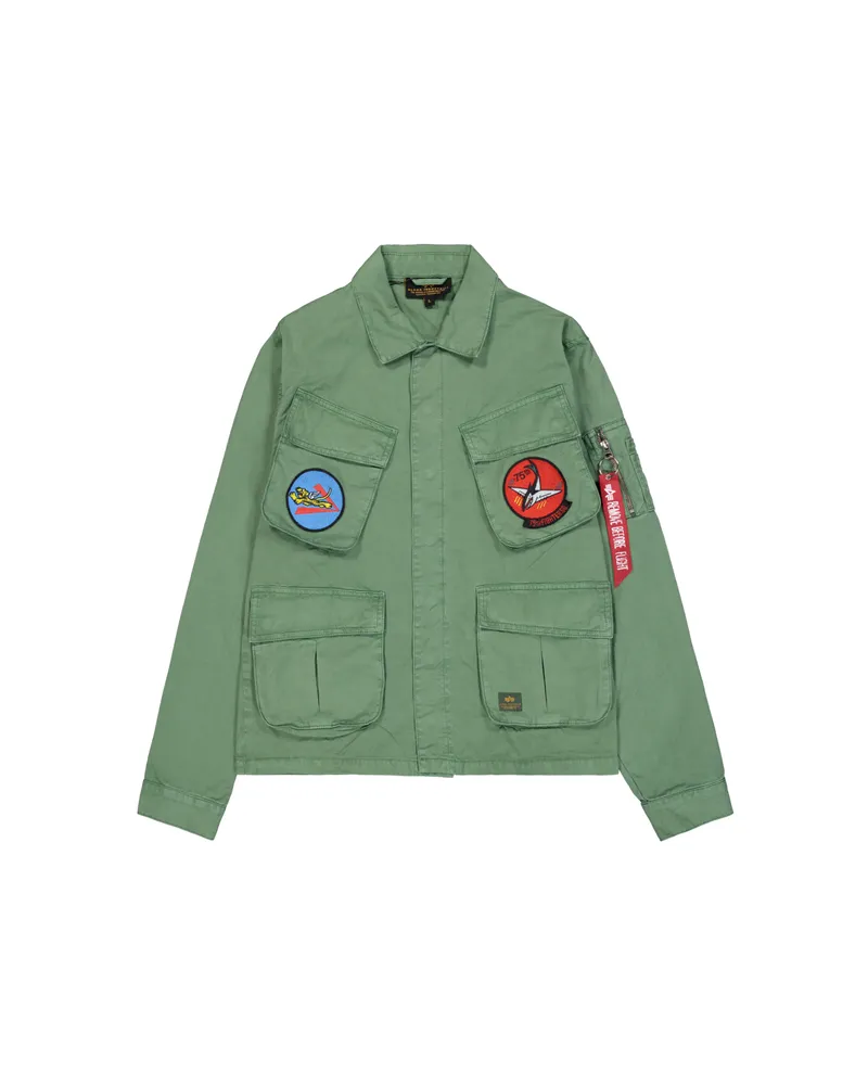 Alpha Industries Feldjacke Flying Tigers Überhemd Grün