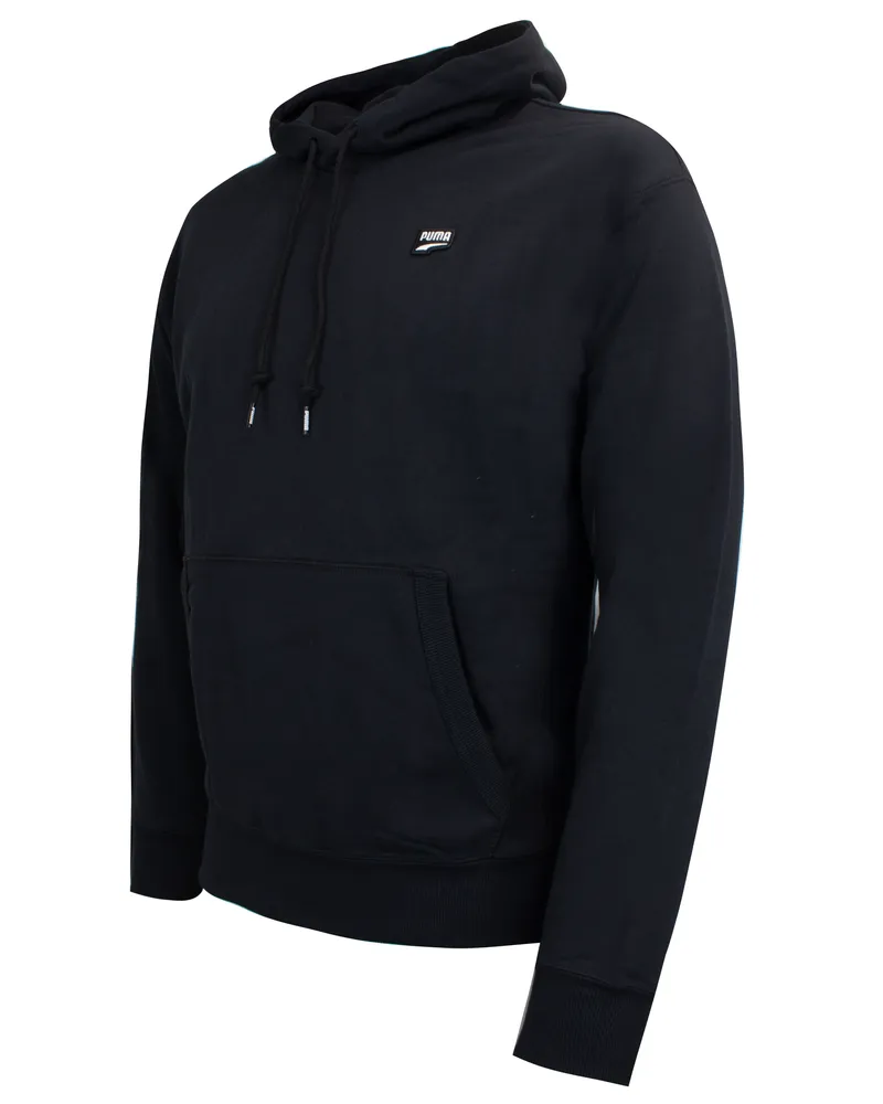 Puma in der Innenstadt über Hoody Black Mens Hood -Jumper 596002 01 ziehen Schwarz
