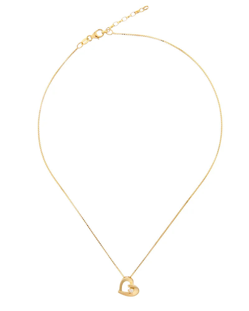 Orphelia Mera' Damen-Kette mit Anhänger aus 925er Sterlingsilber, Gold, ZH-7370 G Gold