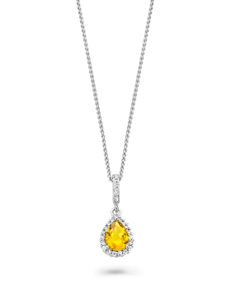 Orphelia Damen-Kette aus 925er Sterlingsilber mit Anhänger – Silber ZH-7226/CI Silber