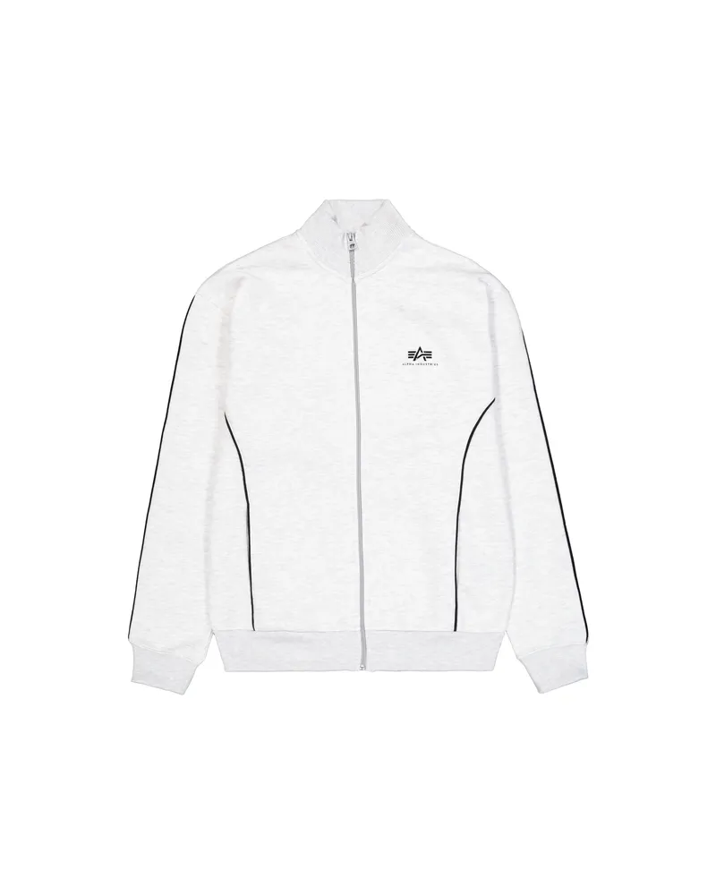 Alpha Industries Trainingsanzug Jacke mit kleinem Logo Grau