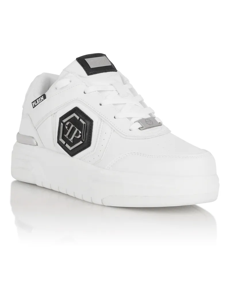 Philipp Plein Low-Top-Sneaker Sk8R - Weiß Weiß