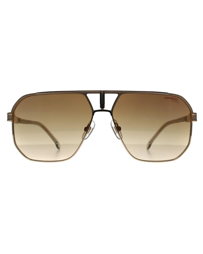 Carrera Aviator-Sonnenbrille 1062/S, gold/braun Verlauf, antireflex - Gold Gold