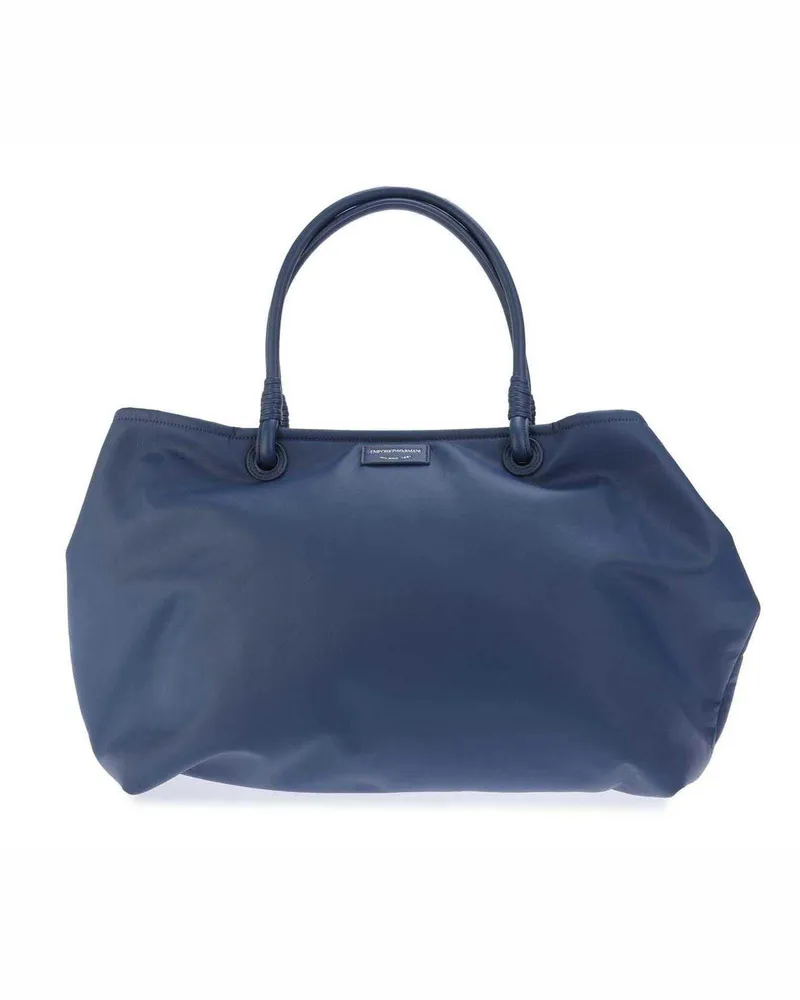Emporio Armani EA7" Einkaufstasche, Logo (Indigoblau Lila