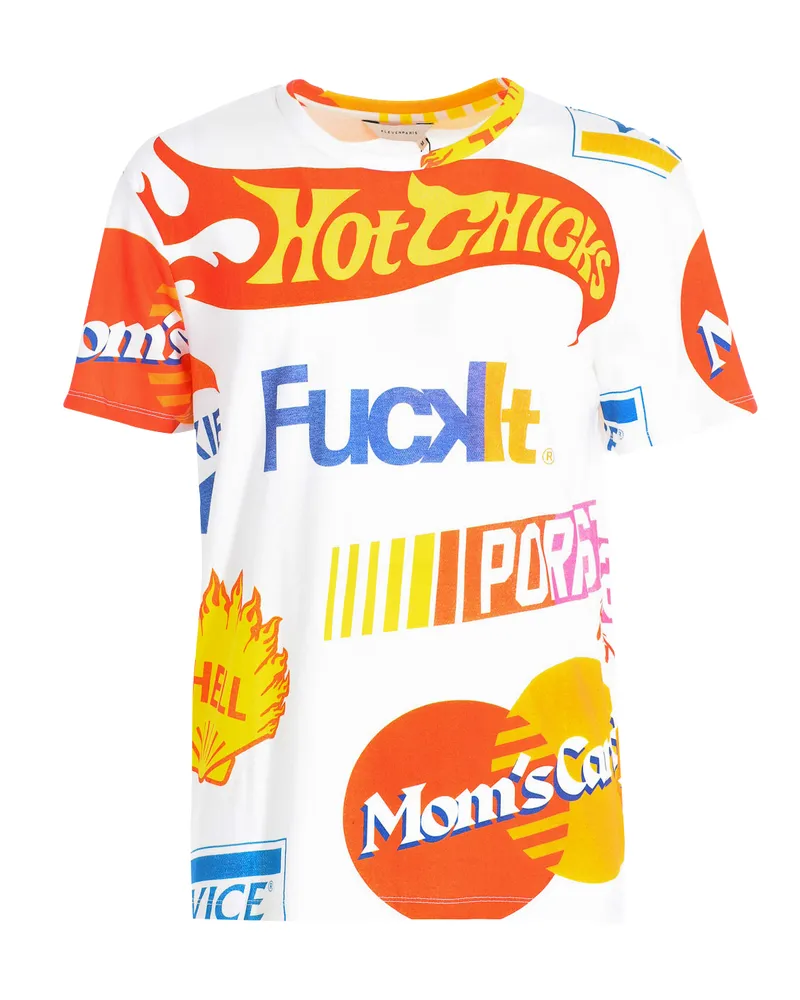 Eleven Paris Kurzarm-T-Shirt mit Rundhalsausschnitt von LOGOS für Damen 17S1TS306 Weiß