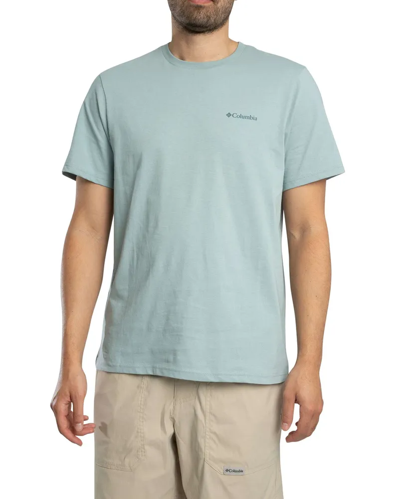 Columbia Sportswear Company T-Shirt Mit Logo Auf Der Rückseite, Grün Grün