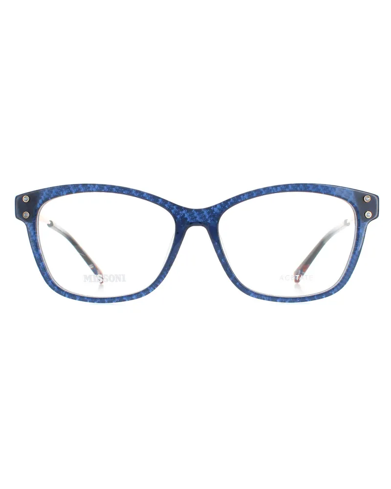 Missoni Cat Eye Femmes Blue Pattern Mis 0006 Blau
