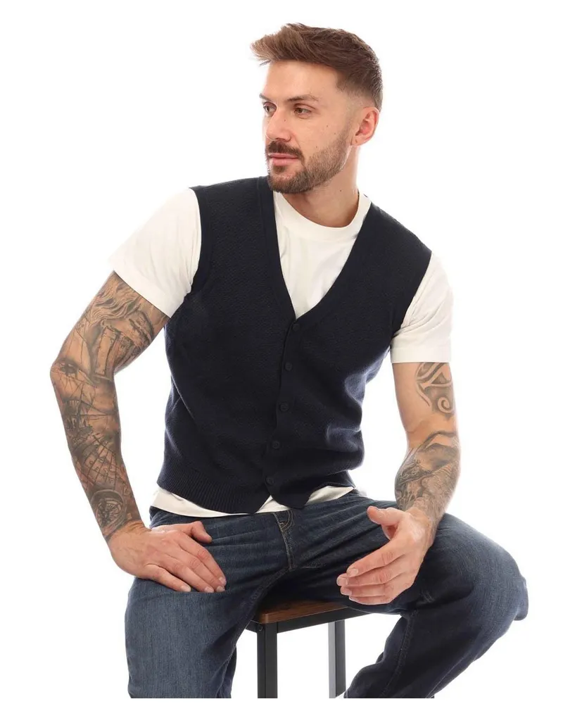 HUGO BOSS Top für Herren, Baumwolle (Dunkelblau Blau