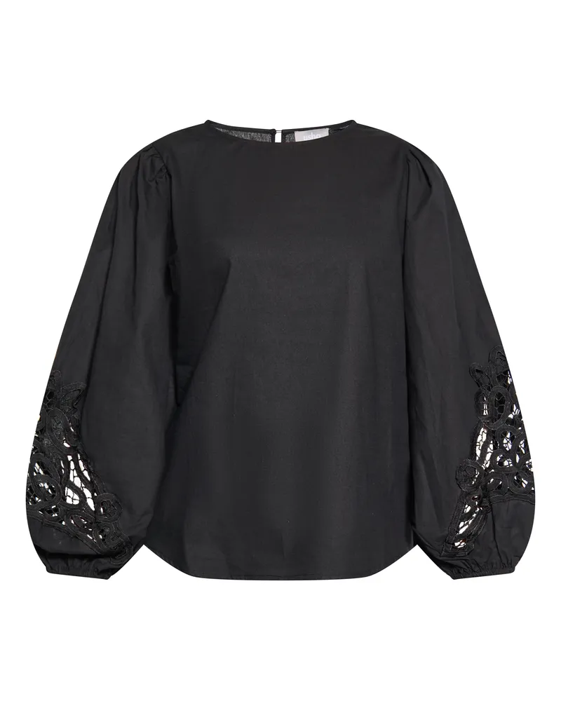 Usha Bluse Damen schwarz Schwarz