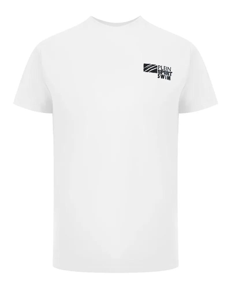 Philipp Plein Klassisches Kurzarm-Logo-T-Shirt - Weiß Weiß