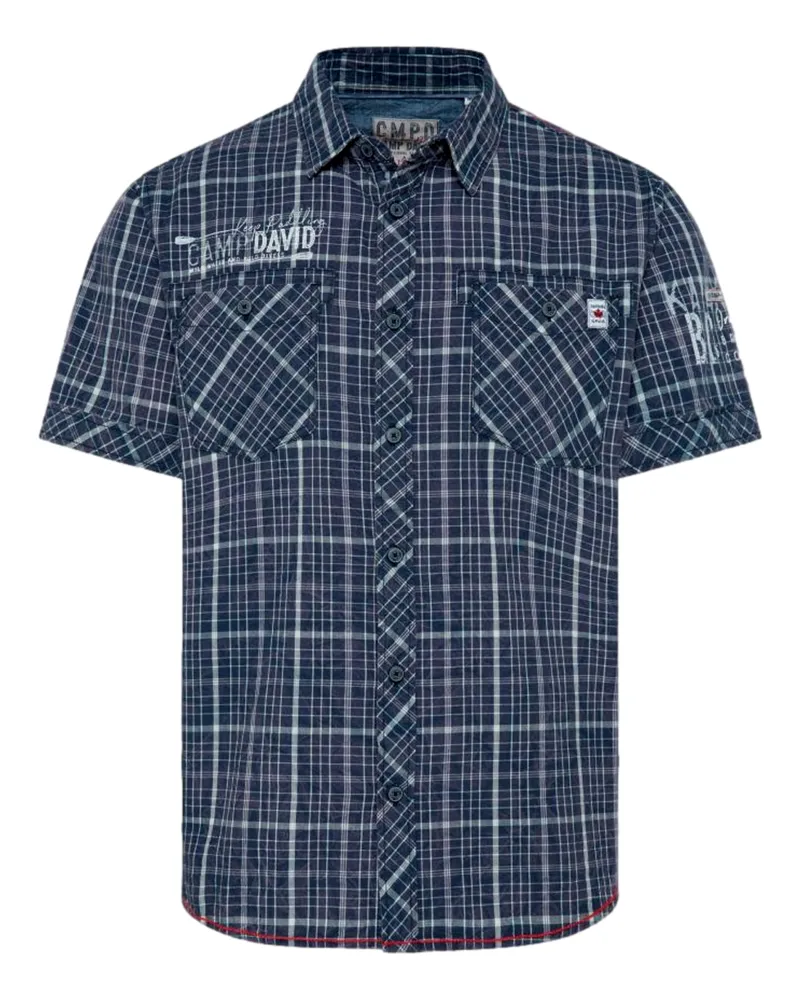 CAMP DAVID Hemd Blau