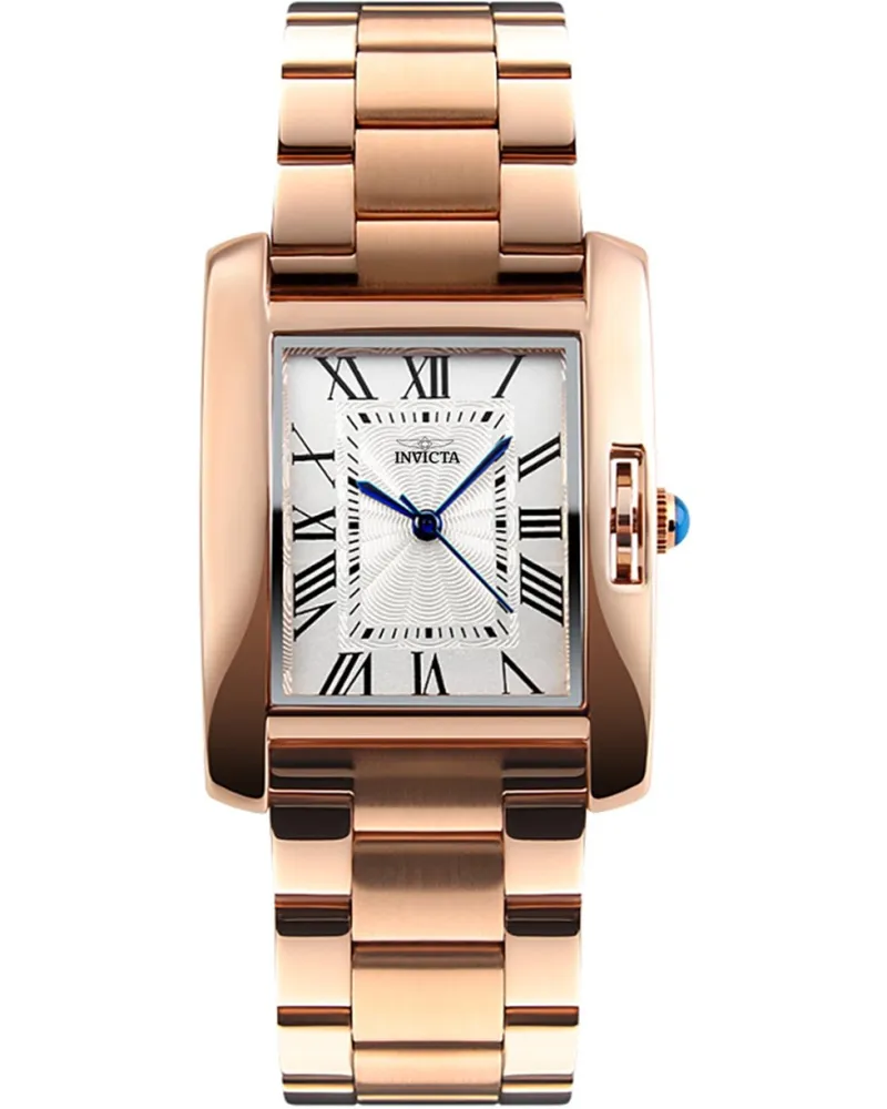 Invicta Celestial 70272 Damenuhr - Quarzwerk - Metall mit silbernem Zifferblatt - 30 mm Roségold