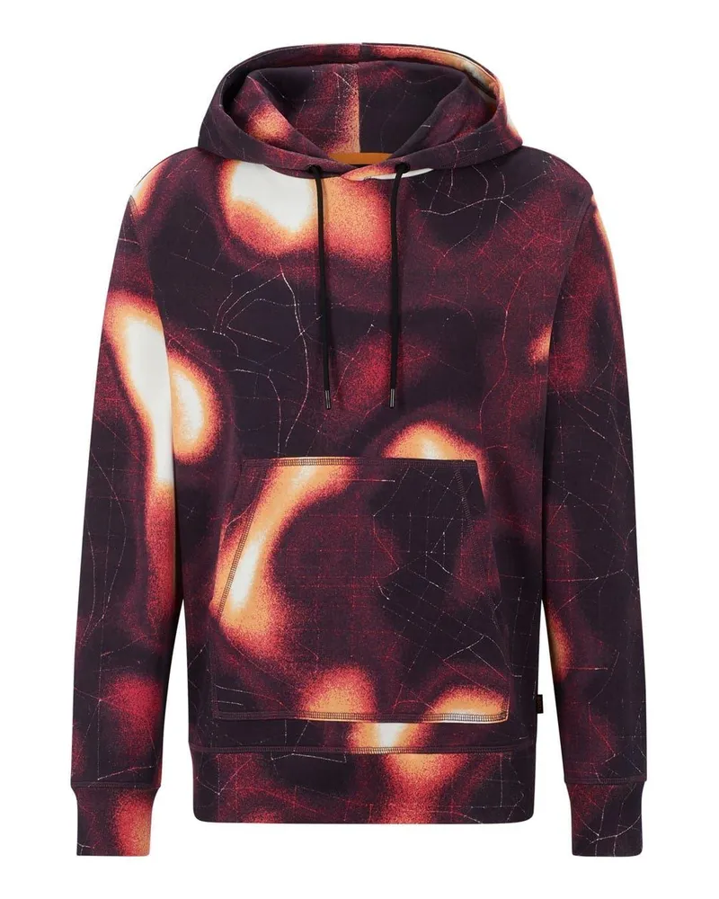 HUGO BOSS Kapuzenpullover für Herren, Regulär, Langärmlig (Mittelrosa Hellrosa