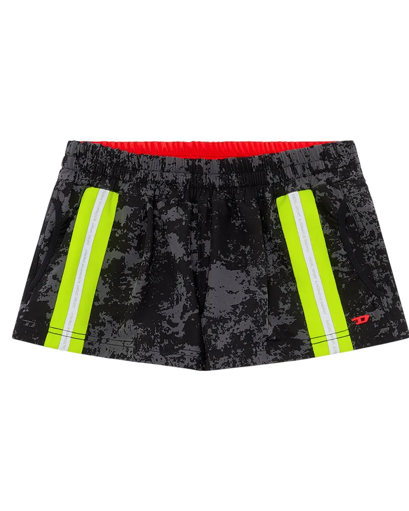 Diesel Lillian" Mini Shorts für Damen (Grau/Schwarz Grau