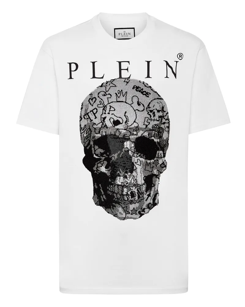 Philipp Plein T-Shirt Skull Weiß