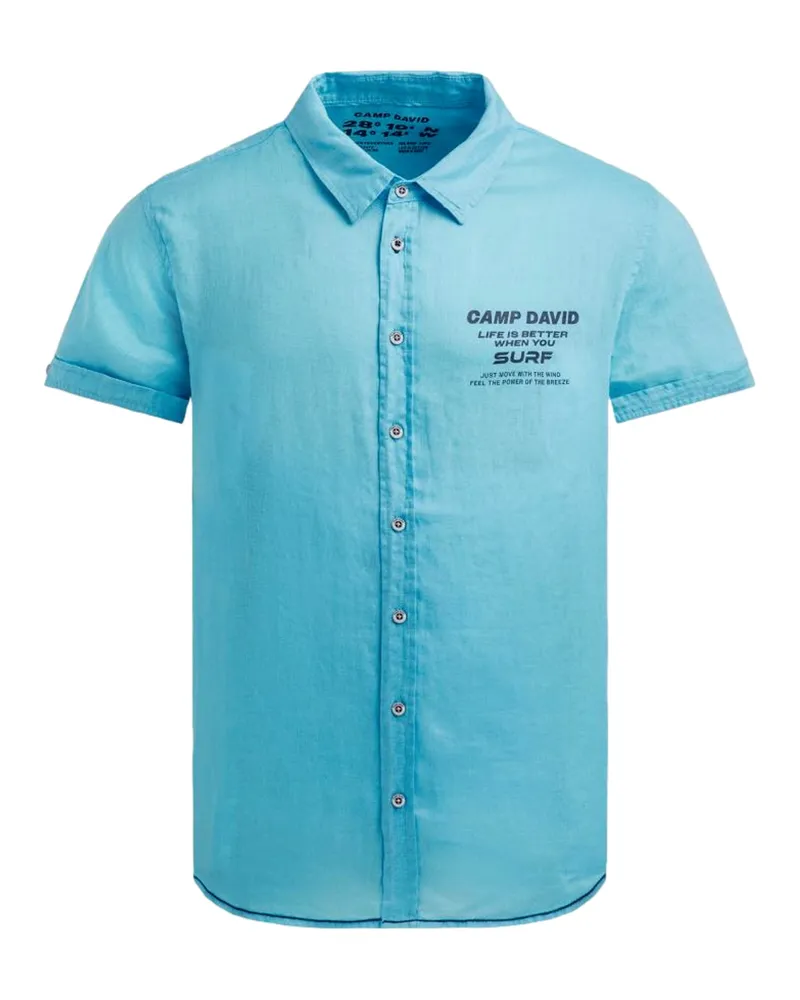 CAMP DAVID Hemd Hellblau