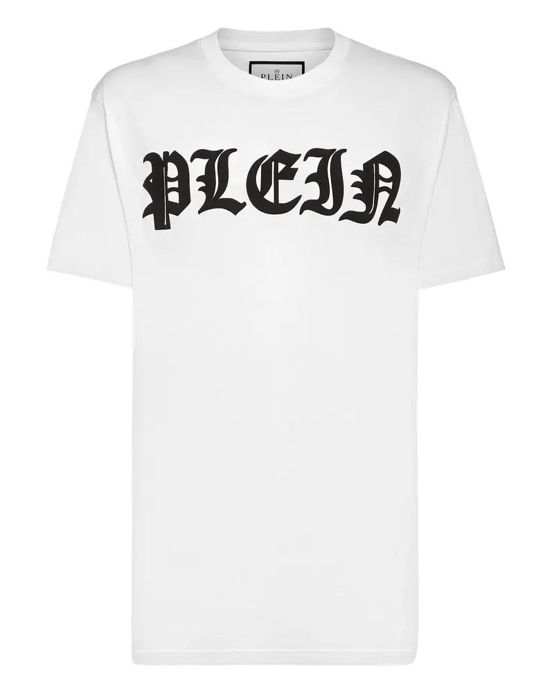 Philipp Plein T-Shirt Gothic Plein Weiß