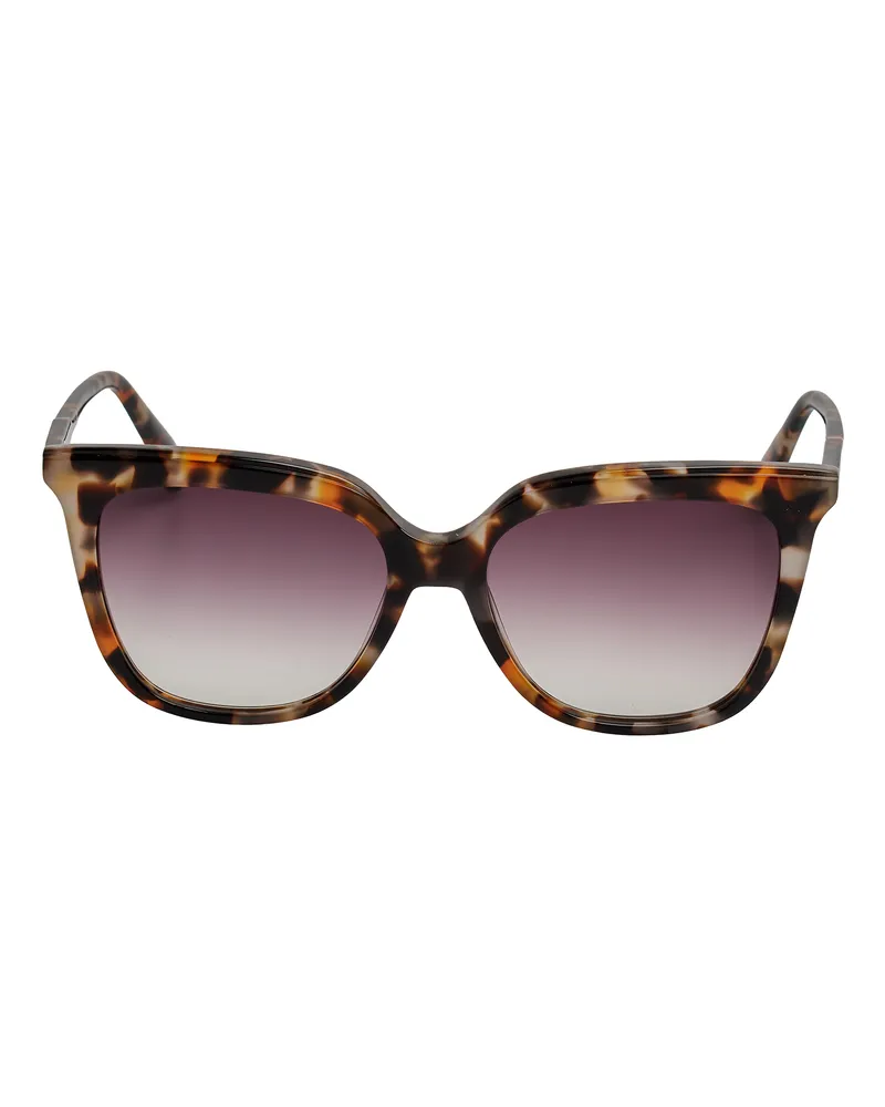 Longchamp Quadrat Cat‑Eye Acetat Sonnenbrille LO728S, Damen - Braun Braun