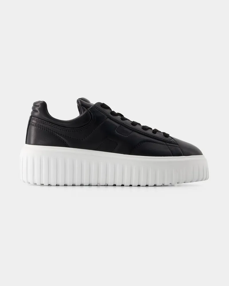 Hogan Sneakers H-Stripes Allacciato -  - Leder - Schwarz Schwarz