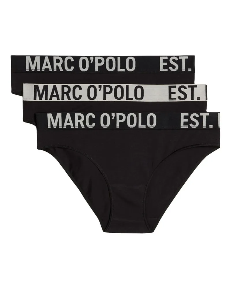 Marc O'Polo Marc O'Polo Damen Slip BioUnterhose, Basic Slip, Slip Schwarz
