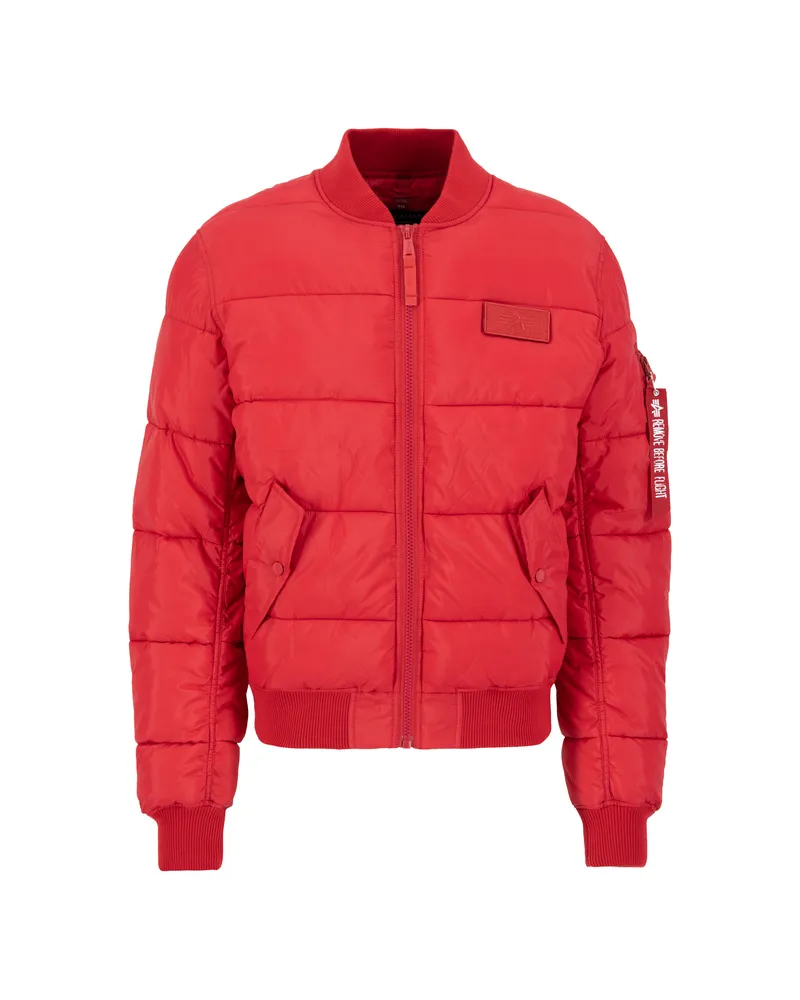 Alpha Industries MA-1 Puffer Bomber Jacket Rot