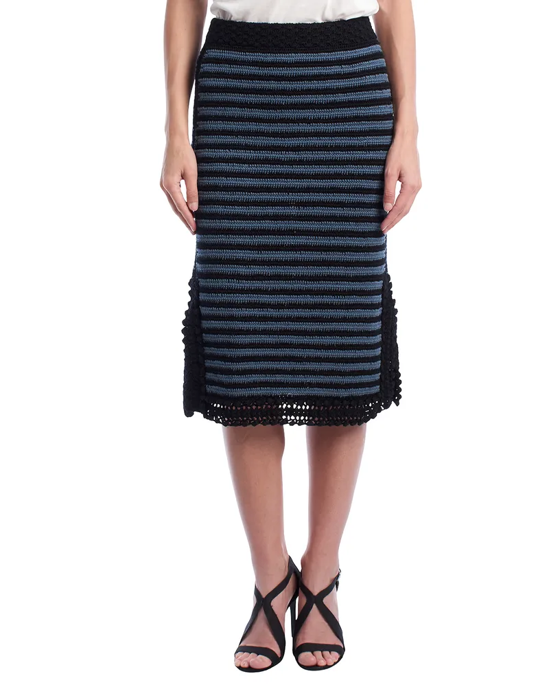 Zadig & Voltaire Häkelstrickrock KWSK00009 für Damen Schwarz