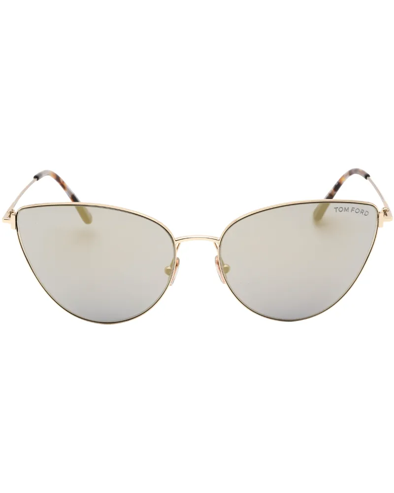 Tom Ford FT1005 28B Anais-02 Gl�nzende Ros�gold-Sonnenbrille Roségold