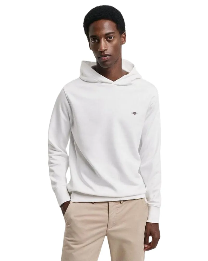Gant Kapuzenpullover für Herren, Regulär (Weiß Weiß