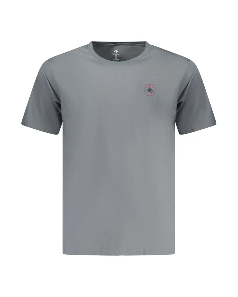 Converse Graues Baumwoll-Herren-T-Shirt Grau
