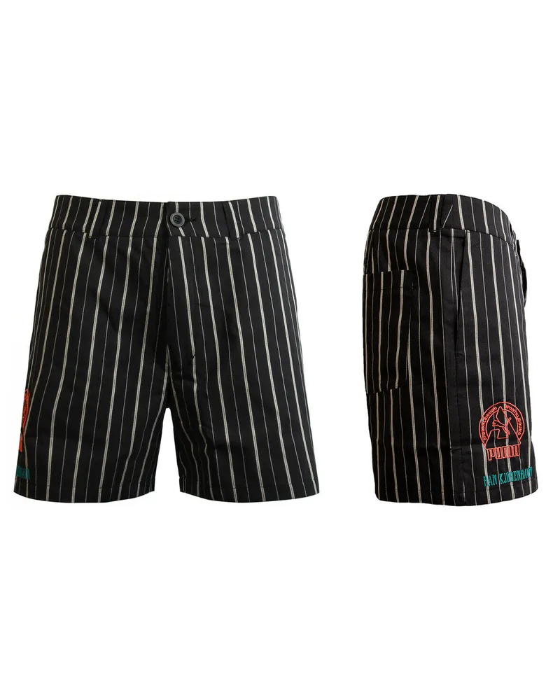 Puma x Han Kjobenhavn Herren Shorts Casual Streifenhose Schwarz 578556 01 Schwarz