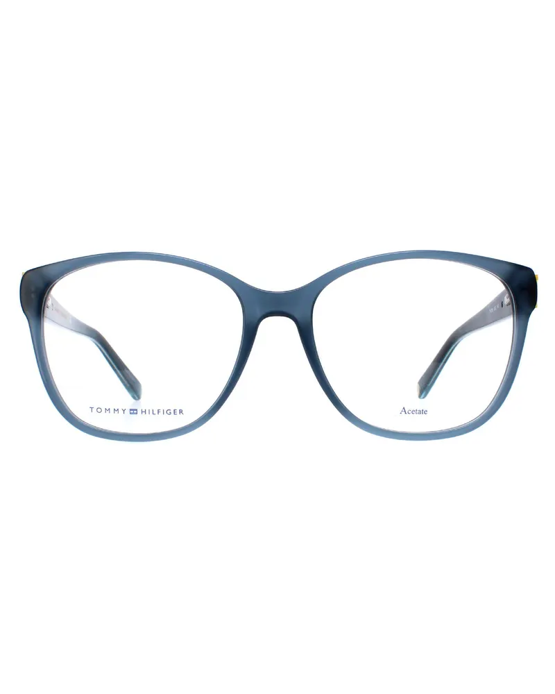 Tommy Hilfiger Square Womens Blaue Glitzerbrille Blau