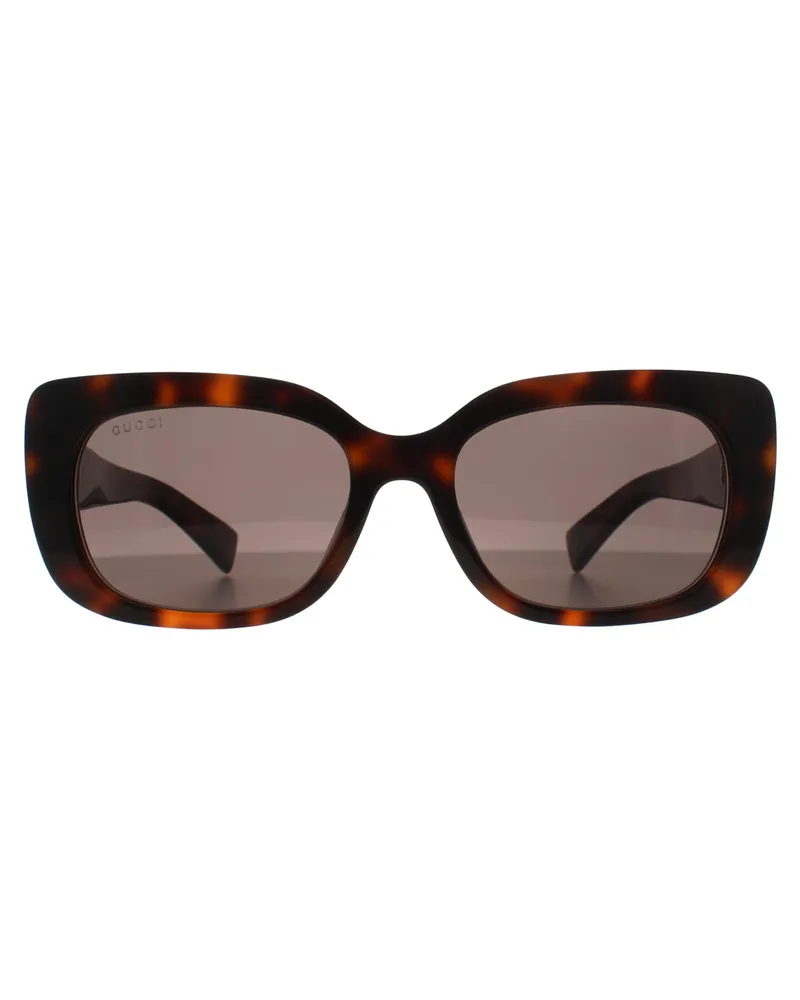 Gucci Rectangle Damen Havanna Grau GG1979SK Braun