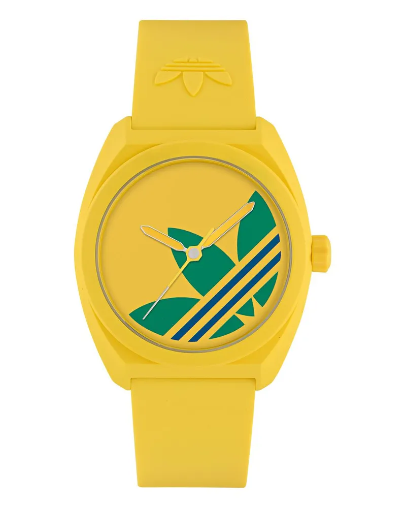 adidas Project Three Unisex Gelbe Uhr AOST26045 Gelb