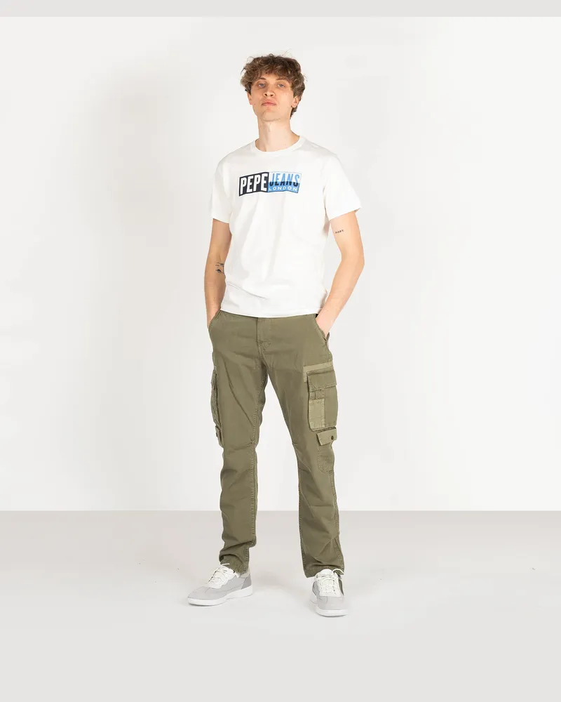 Pepe Jeans T-shirt Gelu Männer Weiß Weiß