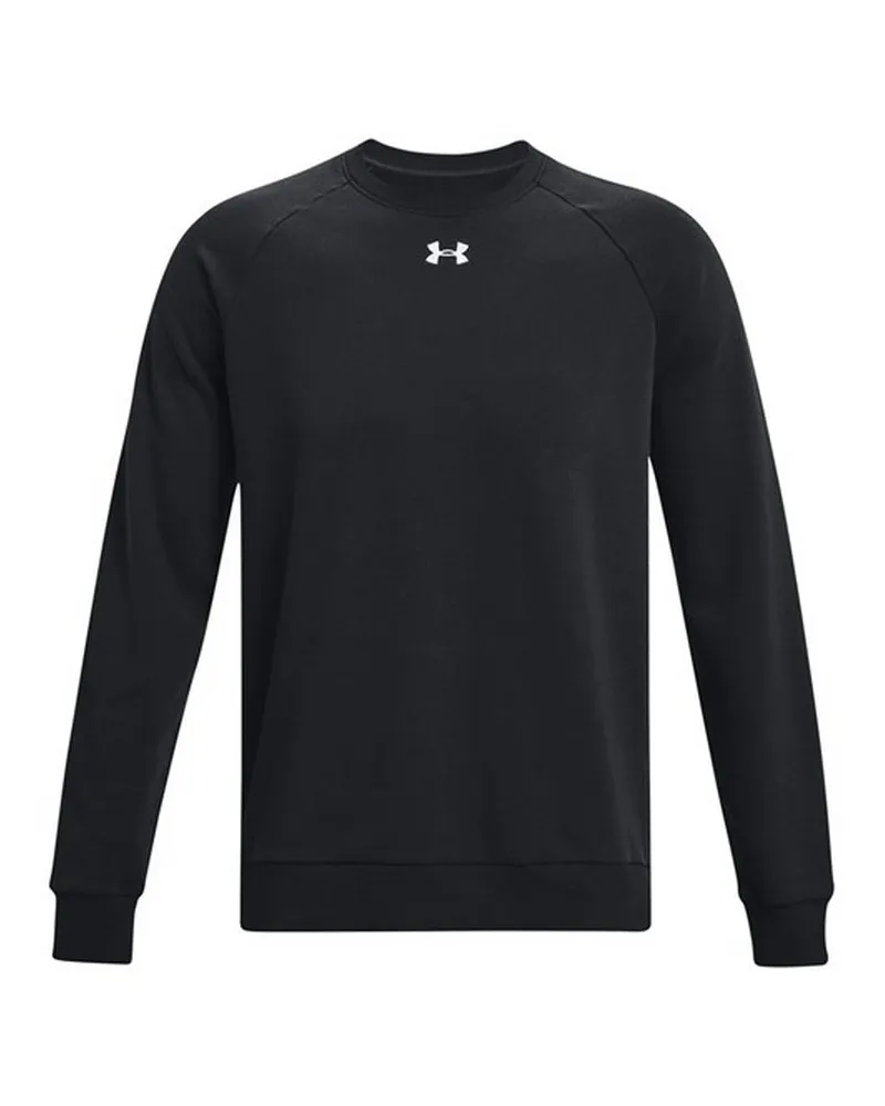Under Armour Rival" Sweatshirt Rundhalsausschnitt für Herren/Damen Unisex (Schwarz/Weiß Schwarz
