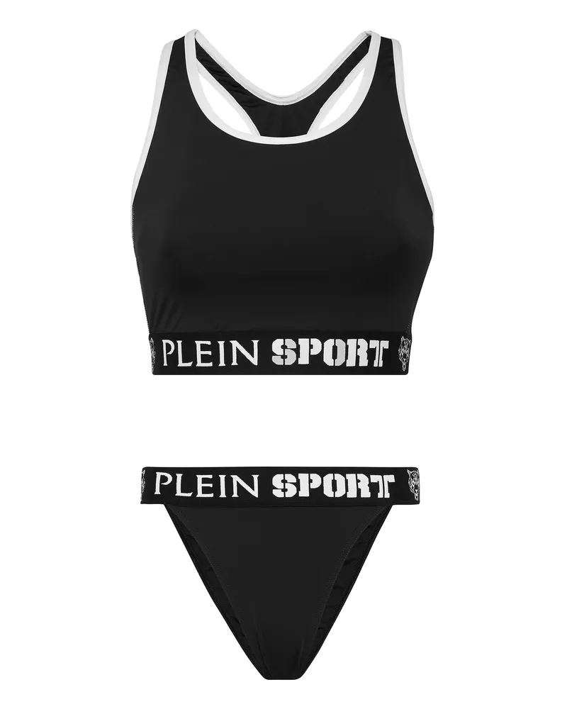 Philipp Plein Bikini Tiger Schwarz