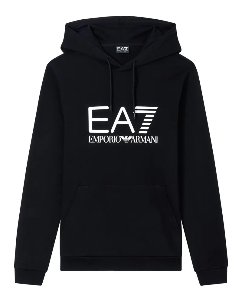 EA7 Kapuzensweatshirt Schwarz