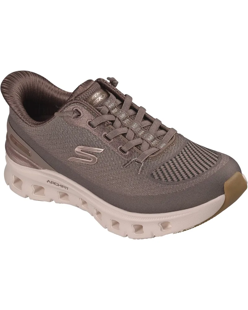 Skechers Arch Fit Glide-Step Pro Golden Pace Textil Damen Sneaker Braun/Gold Braun