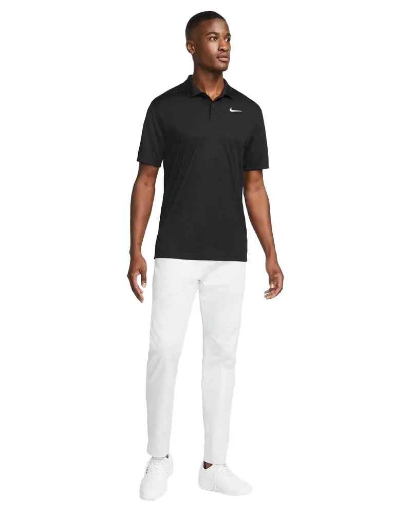 Nike Victory" Poloshirt für Herren, Dri-FIT, Emblem (Schwarz/Weiß Schwarz