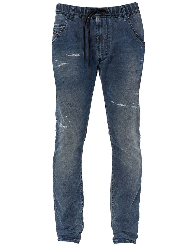 Diesel Krooley-NE Dunkelblaue Jogg-Jeans Blau