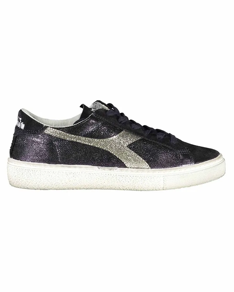 Diadora Montecarlo Glitter Dirty Damen Sneakers Navy Blau