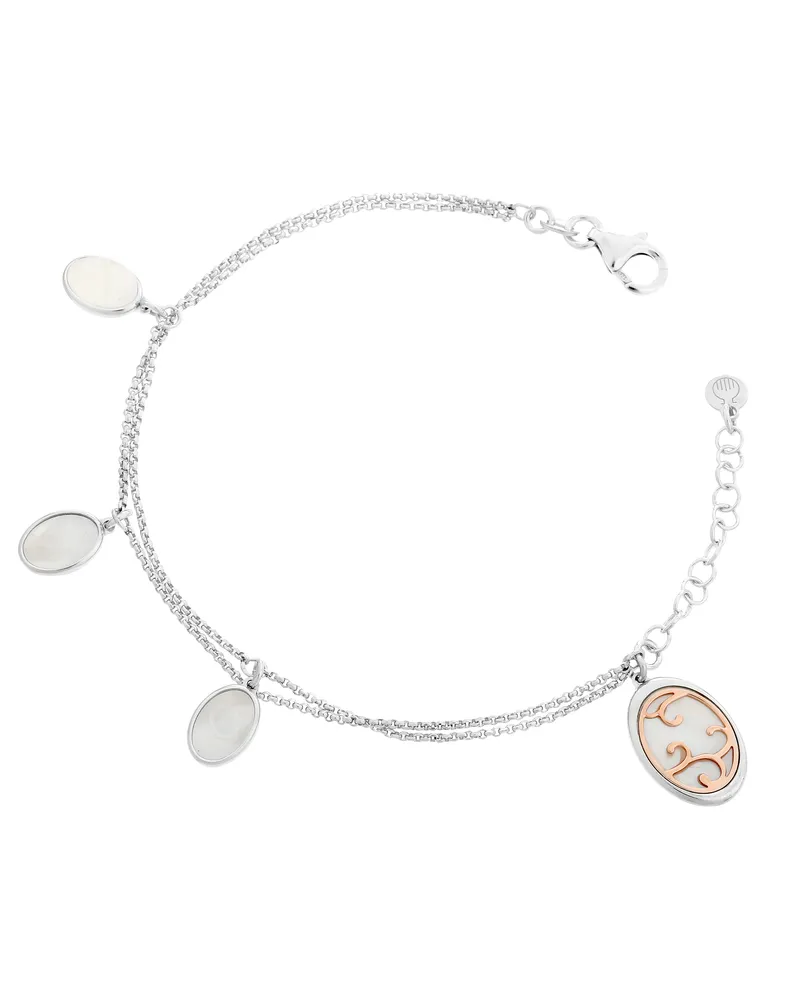 Orphelia Jarina' Damen-Armband aus 925er Sterlingsilber – Silber/Rosé ZA-7165 Silber