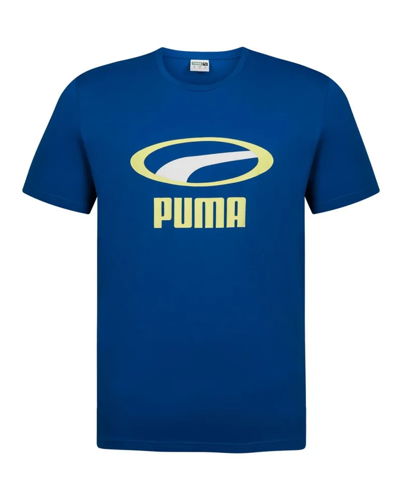 Puma XTG Graphic Mens Tee Casual Branded T-Shirt Blue Top 595663 73 Blau