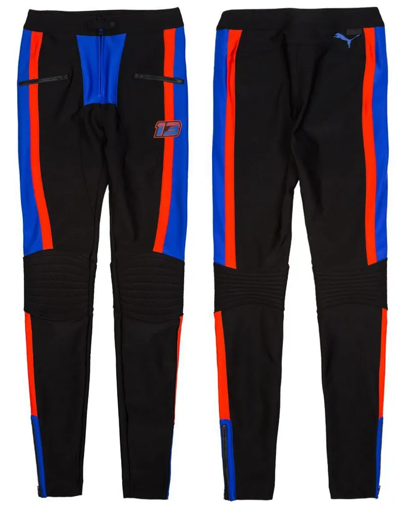 Puma x Rihanna Fenty Scuba Damen Schwarze Biker-Leggings Schwarz