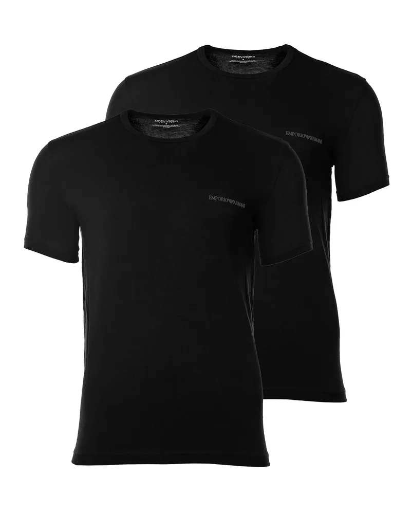Emporio Armani Pure Cotton T-Shirt - Schwarz Schwarz