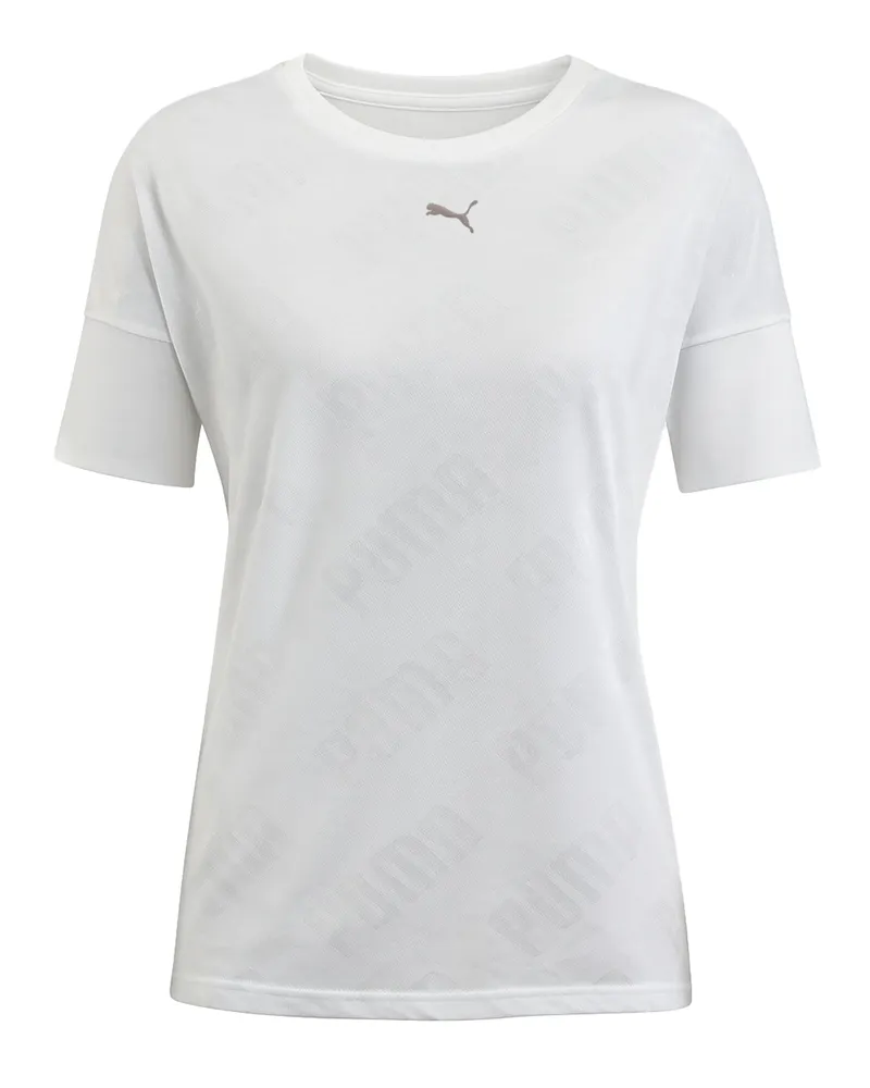 Puma En Pointe Damen weites weißes T-Shirt Weiß