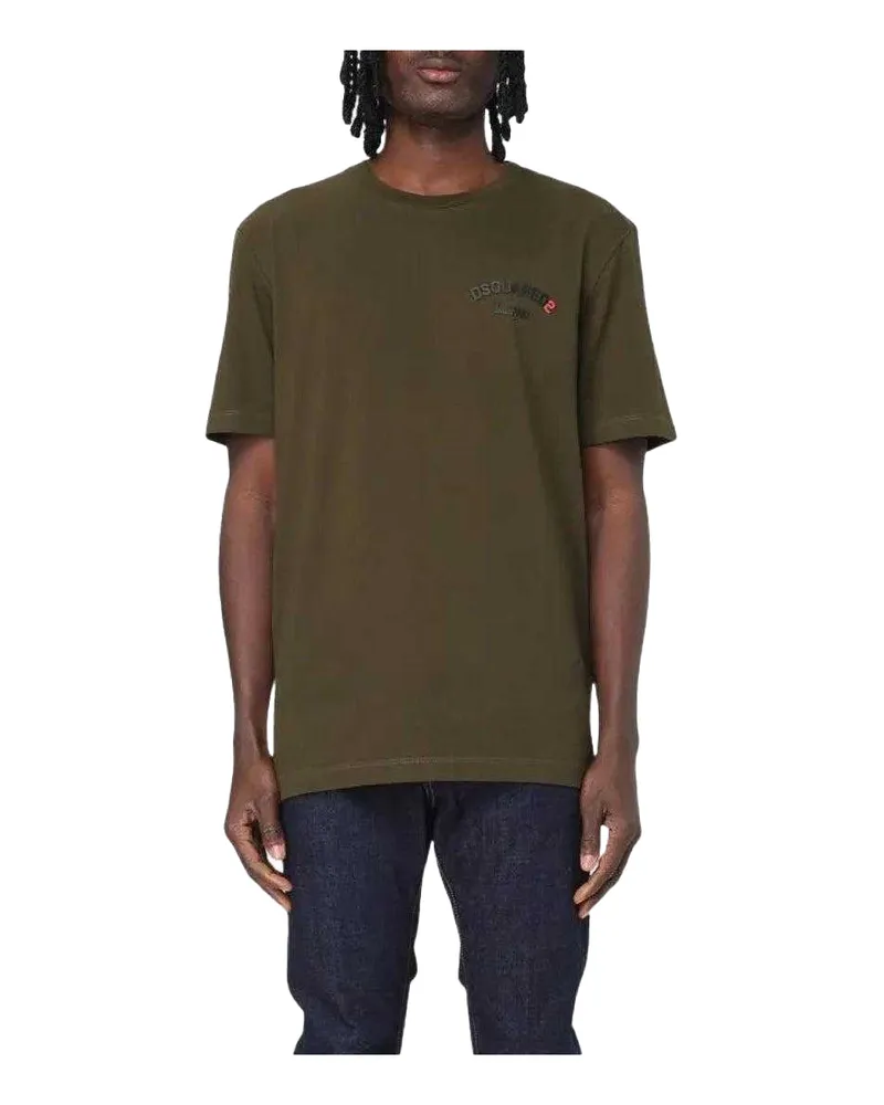 Dsquared2 T-Shirt für Herren/Damen Unisex, Baumwolle, Regulär (Militärgrün Grün